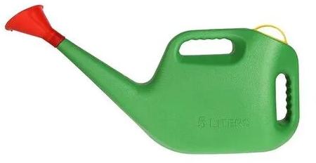 Plastic Green Watering Can, Capacity : 5 Litres