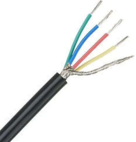 Shielded Flexible Core Cable, Color : Black