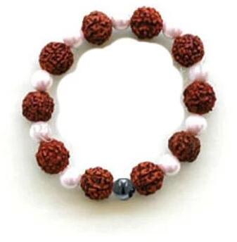 Rudraksha Bracelet, Color : Brown