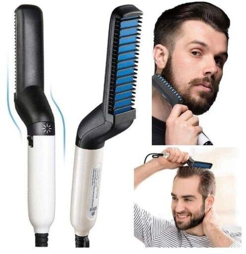 Black Electric Hair Straightener Brush