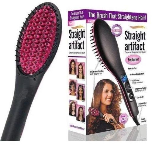 Pink Black Sameer Collection ABS Simply Hair Straightener, For Household, Voltage : 230 V