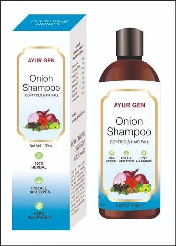 AYURGEN Onion Shampoo, Packaging Size : 100 ML 200 ML