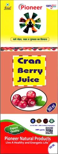 Cran Berry Juice, Packaging Size : 250 Ml, 500 Ml, 1000 Ml