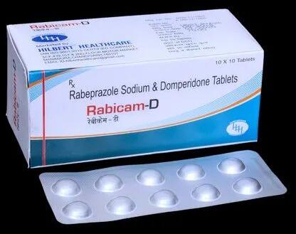 Rabeprazole Sodium And Domperidone Tablets, Packaging Type : Blisters