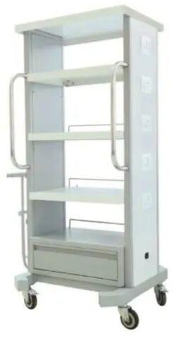 Mild Steel Laparoscopy Trolley