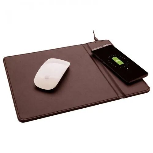 PU Leather Wireless Charging Mouse Pad