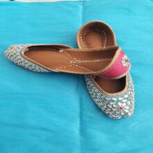 Kundan Jutti, Color : Sky Blue