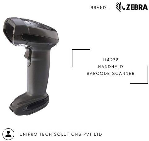 Wireless Handheld Barcode Scanner, Color : Black