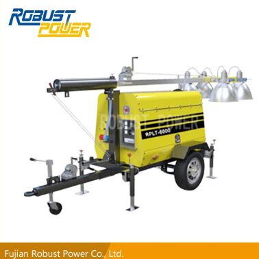 Construction Machinery Mobile Light Tower, Brand Name : robust power