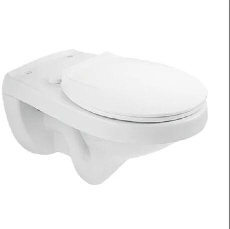 Square Ceramic Wall Hung Toilet, Color : White