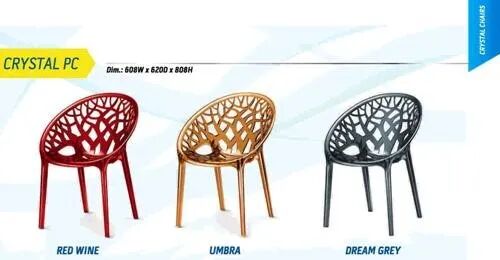 Crystal Nilkamal Chair, Color : Red, Gray Etc