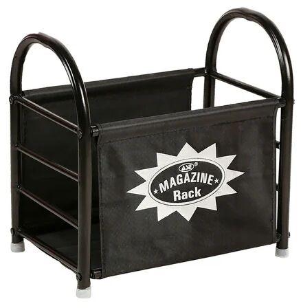 Black Magazine Rack, Size : 12 X 12.5 X 8.25 Inch