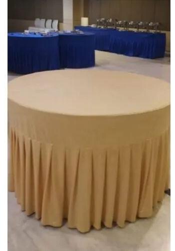Cotton Plain Round Table Cover, Size : 25 Inches (Diameter)