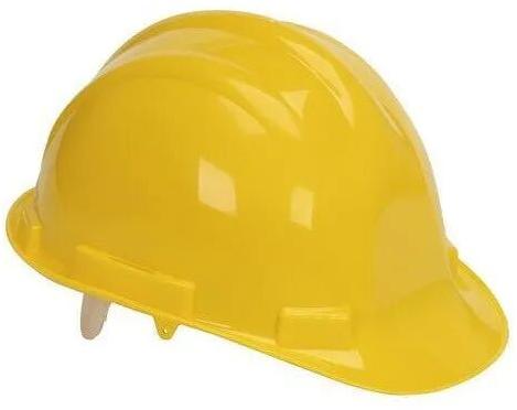 HDPE Plain Industrial Safety Helmet, Size :  Medium , Free Size