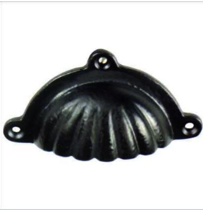 Black Cast Iron Cabinet Pull