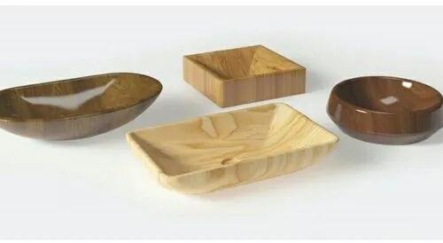 Wooden Wash Basin, Color : Brown