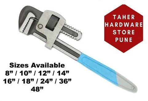 Taparia Cast Iron Heavy Duty Pipe Wrench, Size : 6 Inch