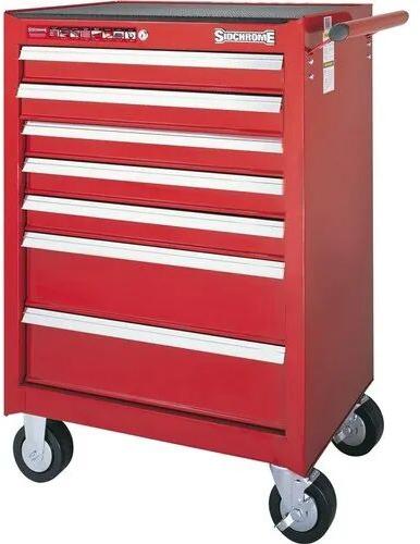 Mild Steel Tool Trolley, Color : Multicolor