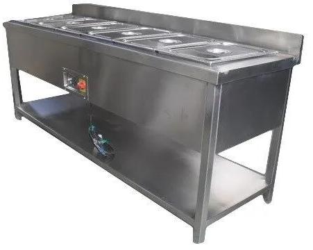 Stainless Steel Bain Marie, Shape : Rectangular