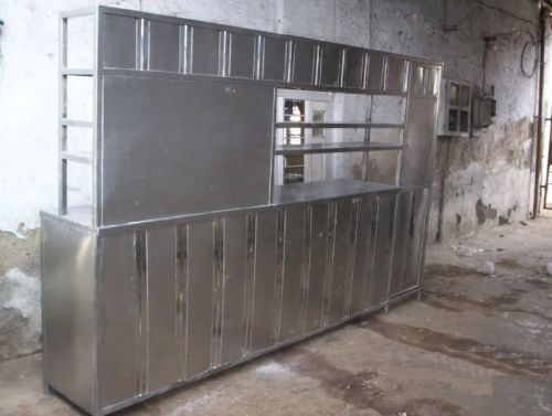 Stainless Steel Service Counter, Color : Grey