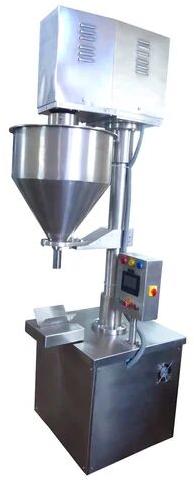 Stainless Steel Electric Auger Powder Filler Machine, Capacity : 1000-2000 Pouch Per Hour