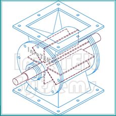 D High Mild Steel Rotary Air Lock Valve, For General, Industrial, Voltage : 220v, 440v