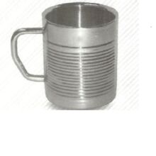 WITH TEA INFUSER Stainless Steel Classic Big Mug, Color : Silver