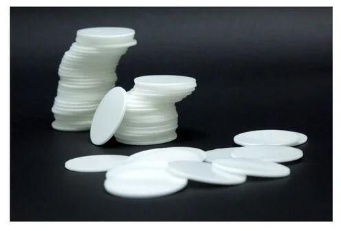 White Epolyetheline Plastic Cap, For Pkg Material, Shape : Round