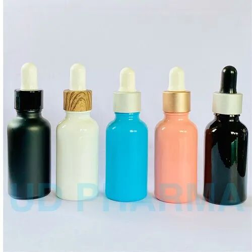 Glass Dropper Bottle, Color : Clear