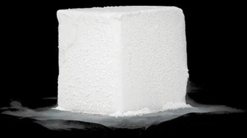 White Dry Ice Block