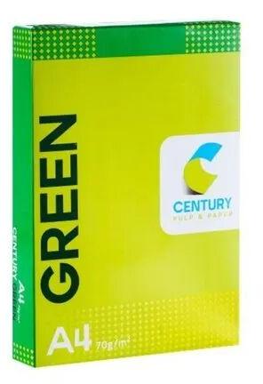 White Century Green A4 Paper