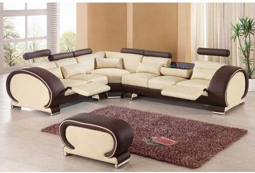 Designer Sofa Set, Color : Brown/Beige