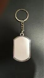 Brass Sublimation Key Chain, Color : Silver