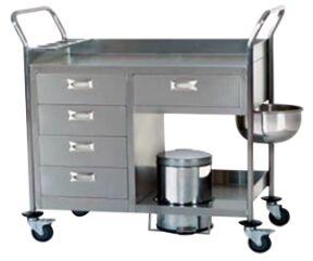 Stainless Steel Dressing Trolley