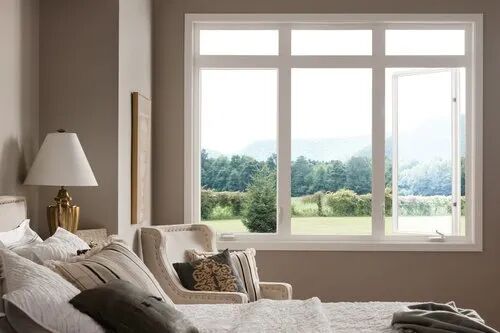 Rectangular UPVC Combination Window, Color : White