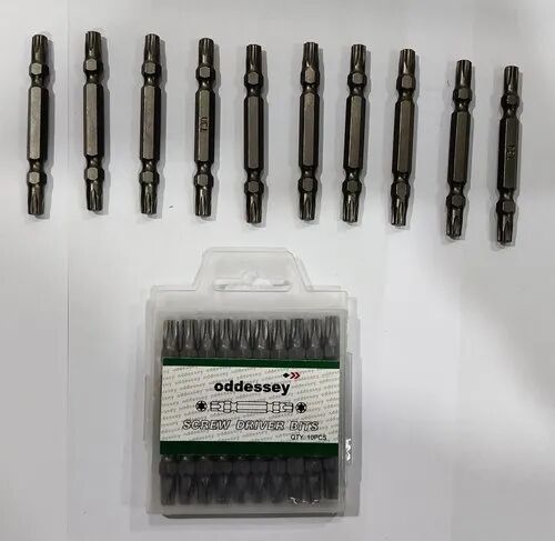 Grey Carbon Steel Screw Driver Bits