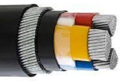 Aluminum PVC KEI Armoured Cable, Color : Black