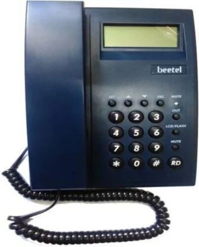 Plastic Beetel Caller Id Phone, Color : Black