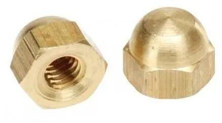 Brass Dome Nut, Size : .5 Inch To 6 Inch