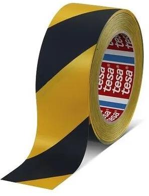 Yellow/Black PVC Lane Marking Tape, Size : 2Inch