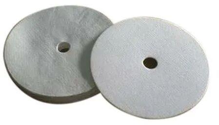 White Round Sparkler Filter Pad, For Pharmaceutical, Chemical Plants