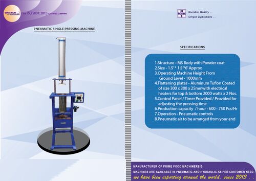 Sevai Making Machine, Capacity : 45 Kg To 60 Kg