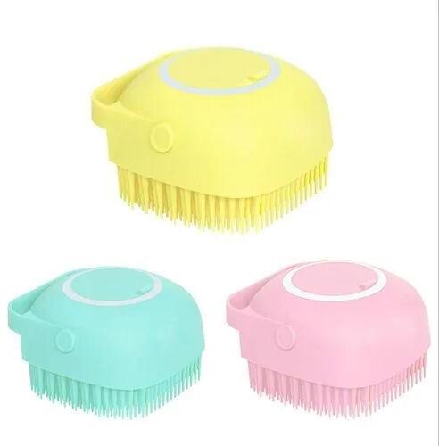 Silicon Bath Brush, Color : Yellow