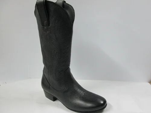 Mild Leather Line Dance Black Boots, Gender : Women