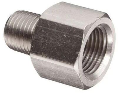 Silver Round SS Hose Pipe Adapter