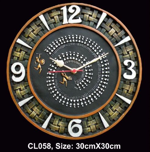 Artkeval CL058 Terracotta Wall Clock For Home