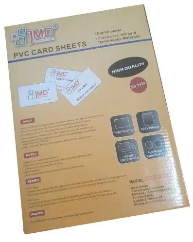 Transparent PVC Card Sheet, Size : 200x300 Mm