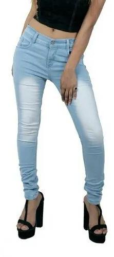 Bindass Denim Plain Ladies Jeans, Size : All Sizes