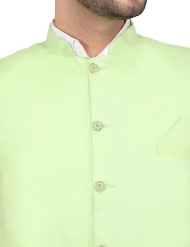 Plain Mens Nehru Jacket, Size : All Sizes