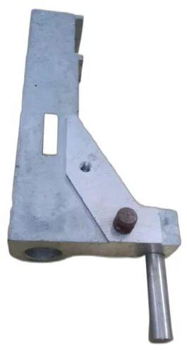 Silver Mild Steel Post Mounting Bracket